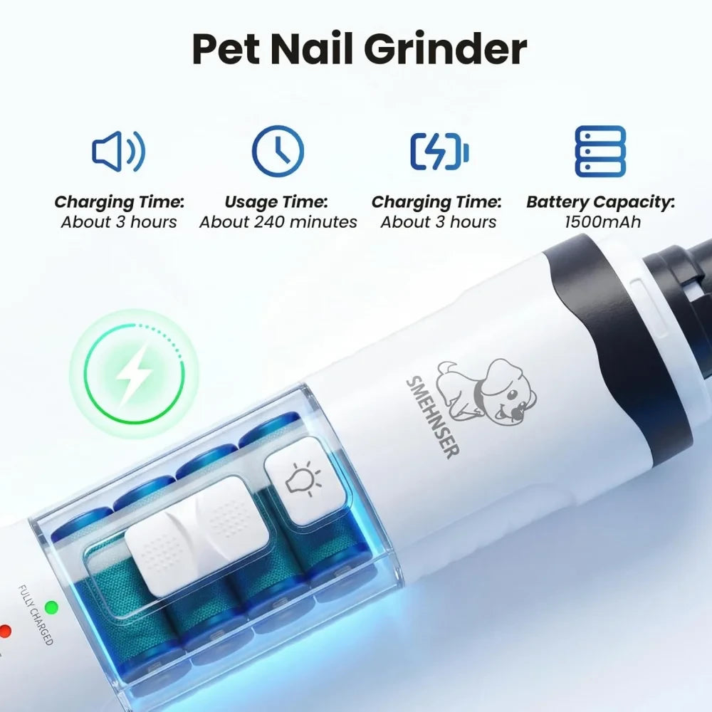 Calm Claw - Quiet LED Pet Nail Grinder